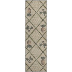 Premium Machine Washable Mayfield  Palm 2'3" x 7'6" Runner Rug