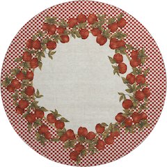 Premium Machine Washable Mayfield  Apple 8' x 8' Round Rug