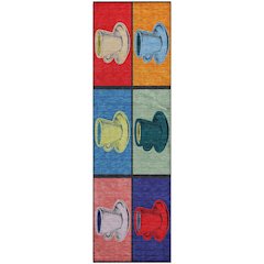 Premium Machine Washable Mayfield  Kaleidoscope 2'3" x 7'6" Runner Rug