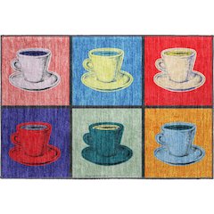 Premium Machine Washable Mayfield  Kaleidoscope 1'8" x 2'6" Rug