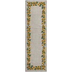 Premium Machine Washable Mayfield  Yellow 2'3" x 7'6" Runner Rug