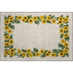 Premium Machine Washable Mayfield  Yellow 1'8" x 2'6" Rug