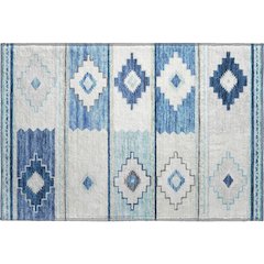 Premium Machine Washable Mayfield  Blue 1'8" x 2'6" Rug