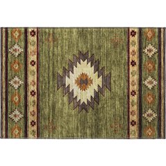 Premium Machine Washable Mayfield  Green 1'8" x 2'6" Rug