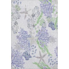 Premium Machine Washable Mayfield  Blue 2'6" x 3'10" Rug