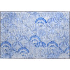 Premium Machine Washable Mayfield  Blue 1'8" x 2'6" Rug