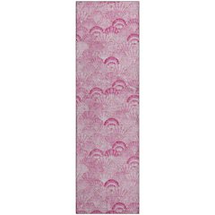 Premium Machine Washable Mayfield  Pink 2'3" x 7'6" Runner Rug