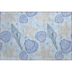Premium Machine Washable Mayfield  Blue 1'8" x 2'6" Rug