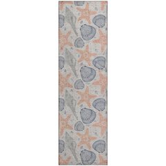 Premium Machine Washable Mayfield  Peach 2'3" x 7'6" Runner Rug