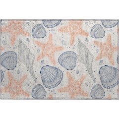 Premium Machine Washable Mayfield  Peach 1'8" x 2'6" Rug