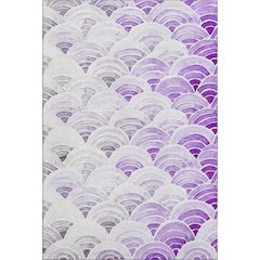 Premium Machine Washable Mayfield  Purple 2'6" x 3'10" Rug