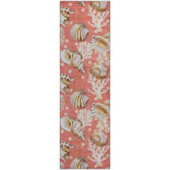 Premium Machine Washable Mayfield  Peach 2'3" x 7'6" Runner Rug