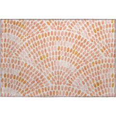 Premium Machine Washable Mayfield  Peach 1'8" x 2'6" Rug