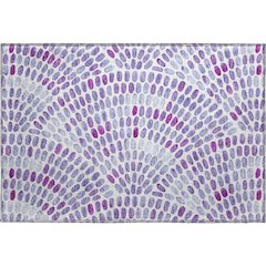 Premium Machine Washable Mayfield  Purple 1'8" x 2'6" Rug