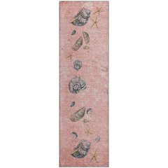 Premium Machine Washable Mayfield  Peach 2'3" x 7'6" Runner Rug