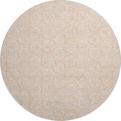 Premium Machine Washable Mayfield  Nectarine 8' x 8' Round Rug