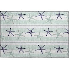 Premium Machine Washable Mayfield  Seaglass 1'8" x 2'6" Rug