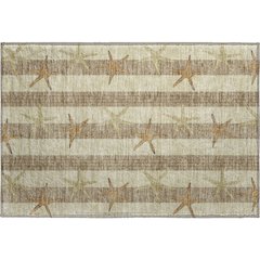 Premium Machine Washable Mayfield  Tan 1'8" x 2'6" Rug