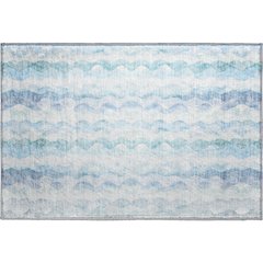 Premium Machine Washable Mayfield  Blue 1'8" x 2'6" Rug