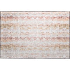 Premium Machine Washable Mayfield  Peach 1'8" x 2'6" Rug