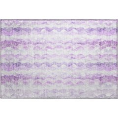 Premium Machine Washable Mayfield  Purple 1'8" x 2'6" Rug