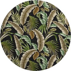 Premium Machine Washable Mayfield  Midnight 8' x 8' Round Rug