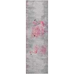 Premium Machine Washable Mayfield  Pink 2'3" x 7'6" Runner Rug