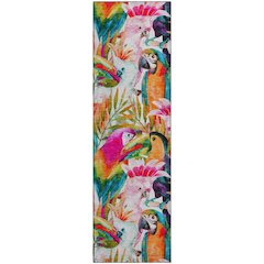 Premium Machine Washable Mayfield  Multi 2'3" x 7'6" Runner Rug
