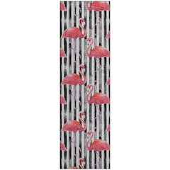 Premium Machine Washable Mayfield  Pink 2'3" x 7'6" Runner Rug