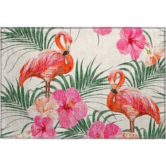 Premium Machine Washable Mayfield  Pink 1'8" x 2'6" Rug