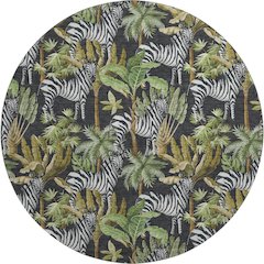 Premium Machine Washable Mayfield  Midnight 8' x 8' Round Rug