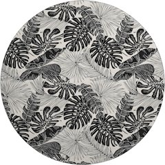 Premium Machine Washable Mayfield  Midnight 8' x 8' Round Rug