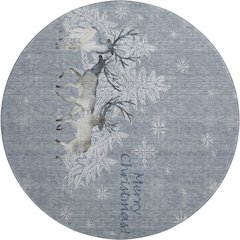 Premium Machine Washable Mayfield  Ash 8' x 8' Round Rug