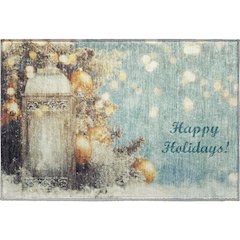 Premium Machine Washable Mayfield  Blue 1'8" x 2'6" Rug