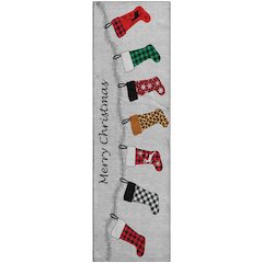 Premium Machine Washable Mayfield  Gray 2'3" x 7'6" Runner Rug
