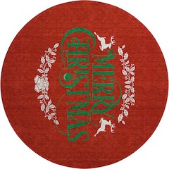 Premium Machine Washable Mayfield  Ruby 8' x 8' Round Rug