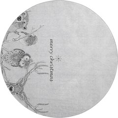Premium Machine Washable Mayfield  Gray 8' x 8' Round Rug