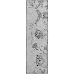 Premium Machine Washable Mayfield  Gray 2'3" x 7'6" Runner Rug