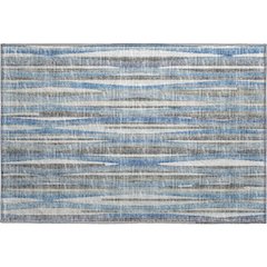 Premium Machine Washable Mayfield  Blue 1'8" x 2'6" Rug