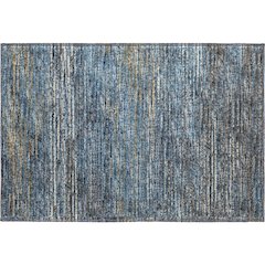 Premium Machine Washable Mayfield  Blue 1'8" x 2'6" Rug