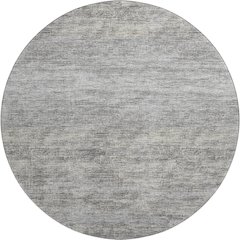 Premium Machine Washable Mayfield  Silver 8' x 8' Round Rug