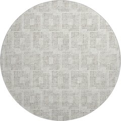 Premium Machine Washable Mayfield  Beige 8' x 8' Round Rug