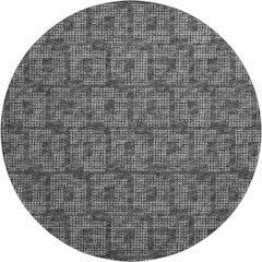 Premium Machine Washable Mayfield  Black 8' x 8' Round Rug