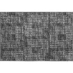 Premium Machine Washable Mayfield  Black 1'8" x 2'6" Rug