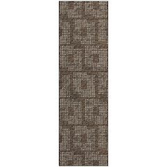 Premium Machine Washable Mayfield  Brown 2'3" x 7'6" Runner Rug