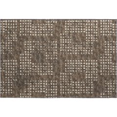 Premium Machine Washable Mayfield  Brown 1'8" x 2'6" Rug
