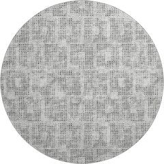 Premium Machine Washable Mayfield  Gray 8' x 8' Round Rug