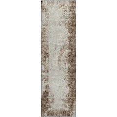 Premium Machine Washable Mayfield  Brown 2'3" x 7'6" Runner Rug