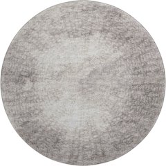 Premium Machine Washable Mayfield  Mocha 8' x 8' Round Rug