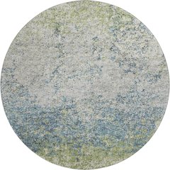 Premium Machine Washable Mayfield  Green 8' x 8' Round Rug